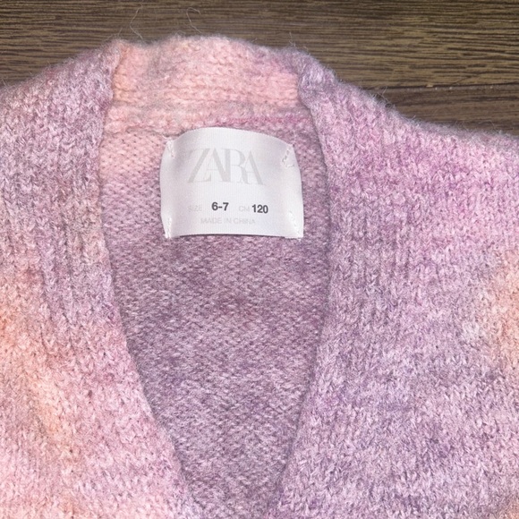 Zara Pink and Orange Women's Cardigan - Picture 2 of 6